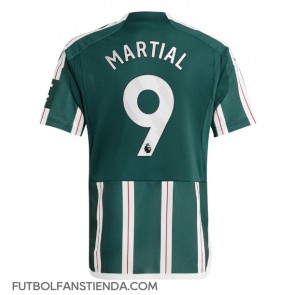 Manchester United Anthony Martial #9 Segunda Equipación 2023-24 Manga Corta